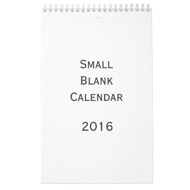 Calendário para Vazios Pequenos 2016 - Você Pode P (Capa)
