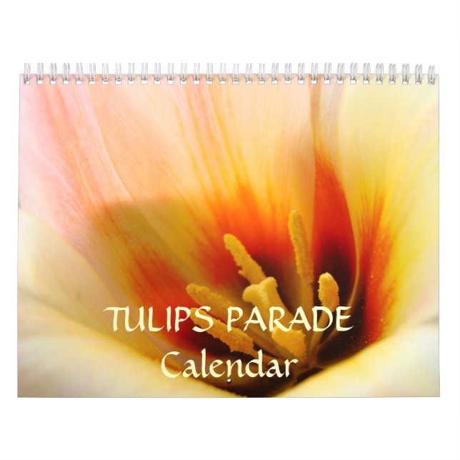 Calendário PARADE TULIPS Oferece aos Amigos Flores (Capa)