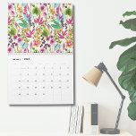Calendário Parede Floral Tropical Elegante Vintage<br><div class="desc">Este impressão bonito parece um impressão floral tropical vintage! Compartilhamentos de cor-de-rosa,  roxo,  azul,  verde,  amarelo,  laranja,  e mais todos misturados. Excelente de presentes ou produtos. Calendário Tropical Floral Verde Verde Cor-de-Rosa</div>