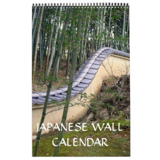 Calendário Paredes japonesas