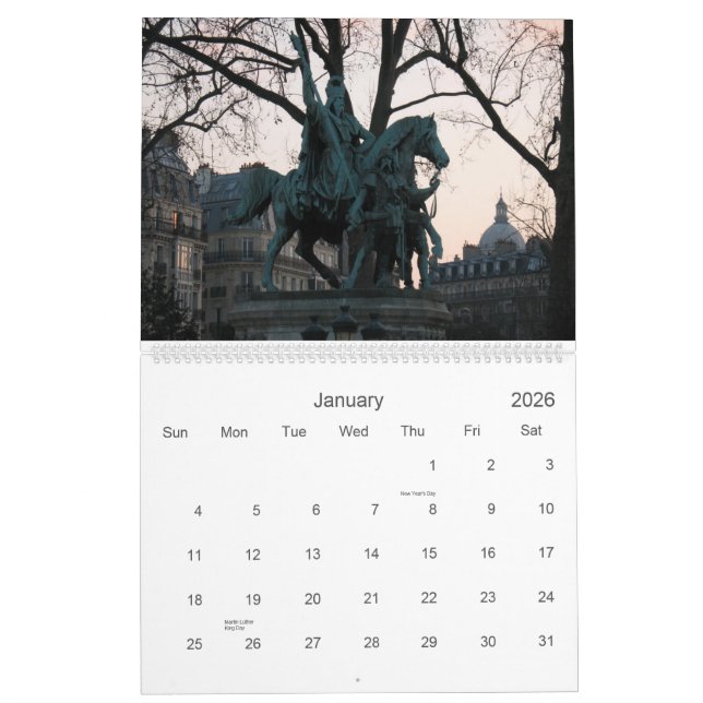 Calendário Paris 2014 (Jan 2026)