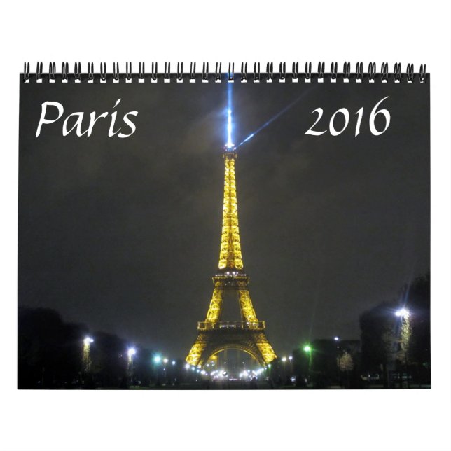 Calendário Paris 2016 (Capa)