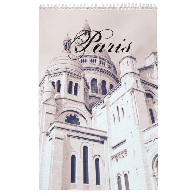 Calendário Paris Photography Montmartre Sacré-Coeur Fotokunst (Capa)