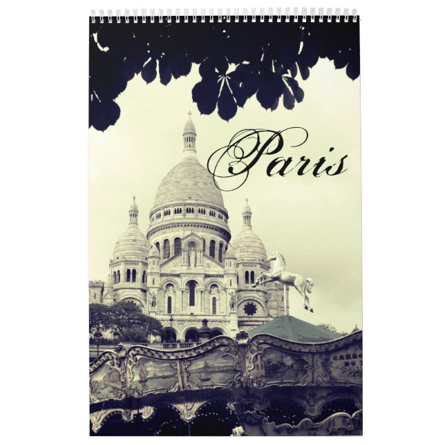 Calendário Paris Photography Montmartre Sacré-Coeur Fotokunst (Capa)