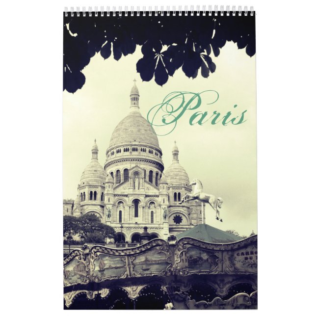 Calendário Paris Photography Montmartre Sacré-Coeur Fotokunst (Capa)