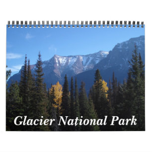 Calendário Parque nacional de geleira - personalizado