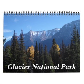 Calendário Parque nacional de geleira - personalizado