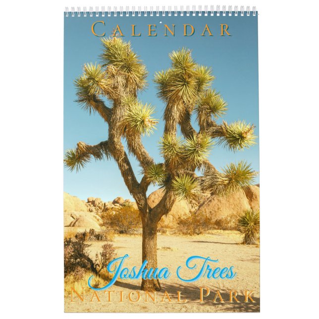 Calendário Parque Nacional do Joshua Trees Paisagem (Capa)