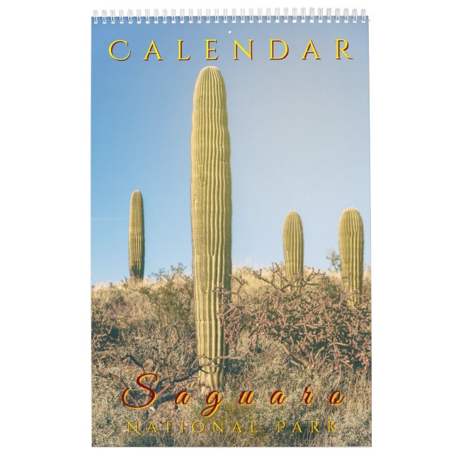 Calendário Parque Nacional do Saguaro Flora Landscapes (Capa)