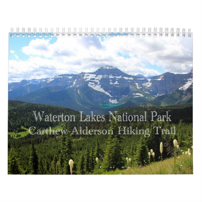 Calendário Parque Nacional dos Lagos Waterton (Capa)