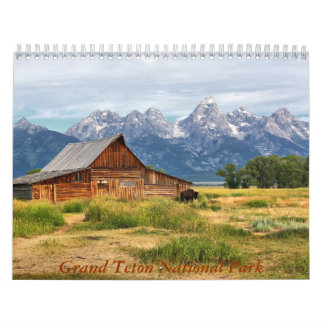 Calendário Parque nacional grande de Teton