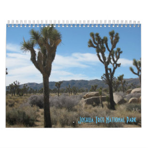 Calendário Parque Nacional Joshua Tree