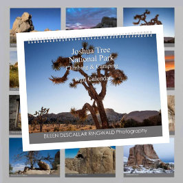 Calendário Parque Nacional Joshua Tree Subindo e Acampando