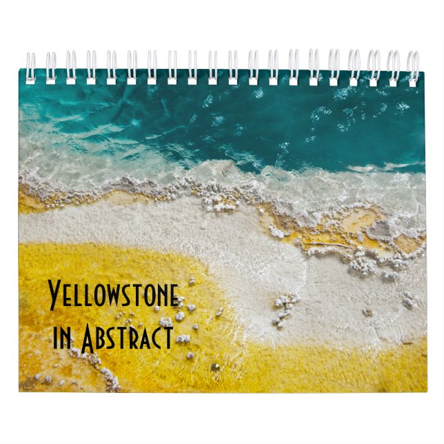 Calendário Parque Nacional Yellowstone em Abstrato (Capa)