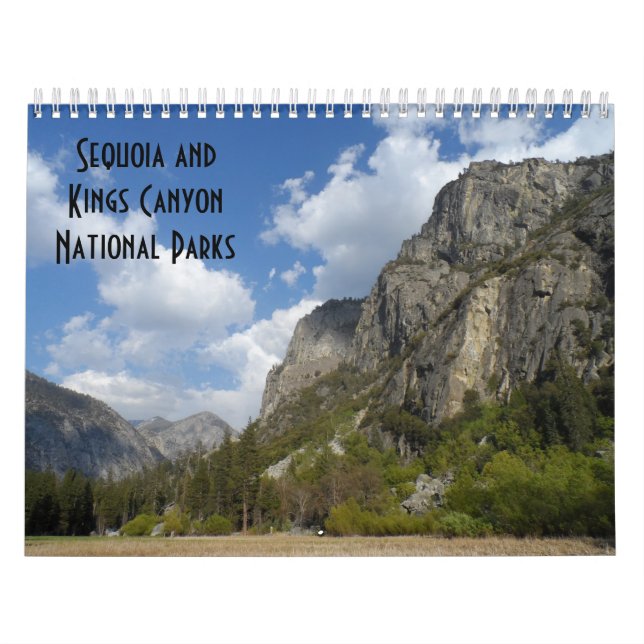 Calendário Parques Nacionais Sequoia e Kings Canyon (Capa)