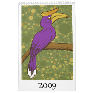 Calendário Pássaros 2009