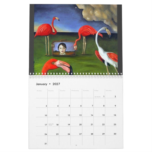 CALENDÁRIO PÁSSAROS, ALGUM ESTRANHO, 2011 (Jan 2027)