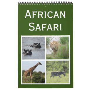 Calendário passeio de caça africano 2026