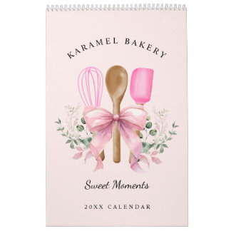 Calendário Pasta de Utensílios de Arco Cor-de-Água Rosa