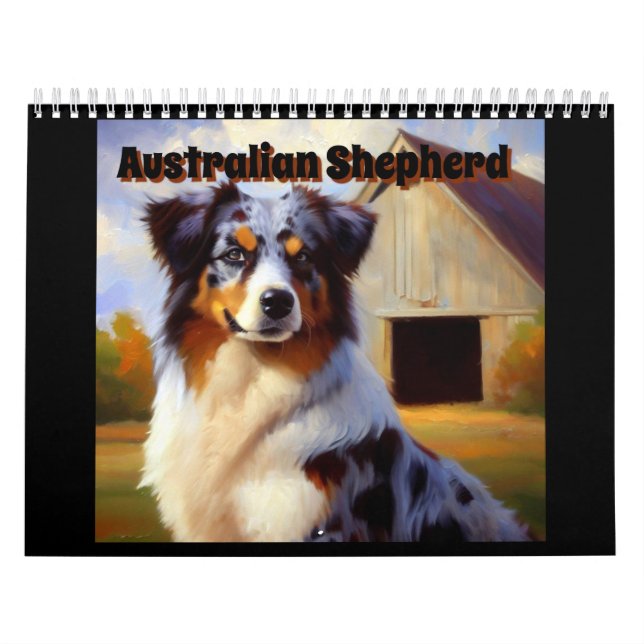Calendário Pastor australiano (Capa)