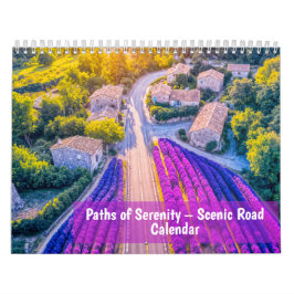 Calendário Paths of Serenity – 2026 Scenic Road Calendar