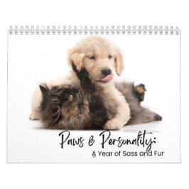 Calendário Paws & Personality: A Year of Sass and Fur