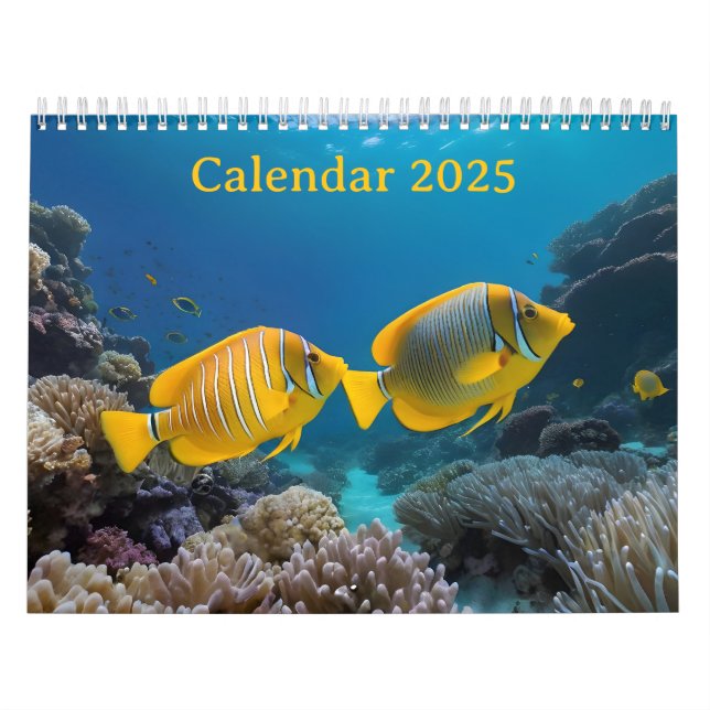 Calendário Peixes no mar (Capa)