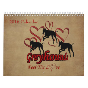 Calendário Pelo Amor Dos Greyhounds