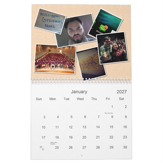 Calendário Pêlos faciais de MGS 2012 (Jan 2027)