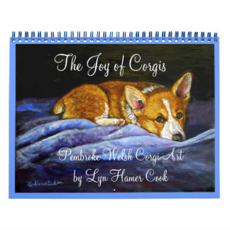 Calendário Pembroke Welsh Corgi Calendar A Alegria de Corgis
