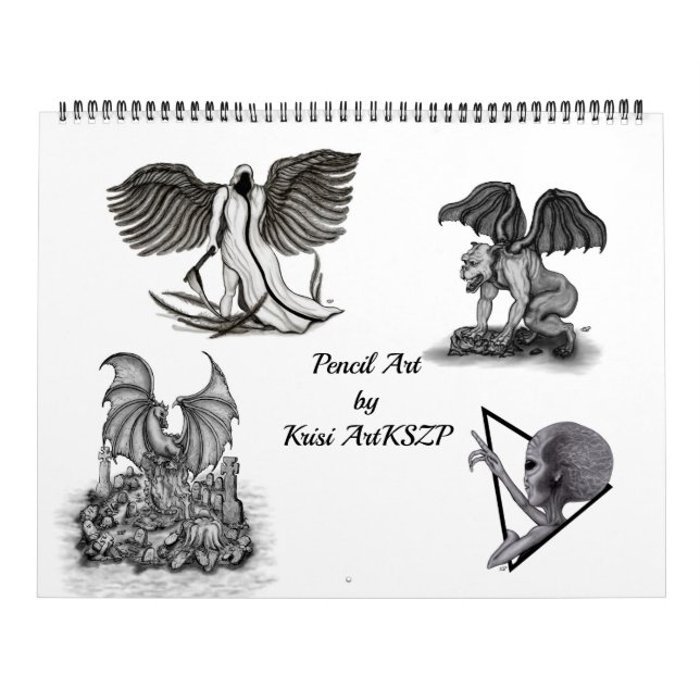 Calendário Pencil Art de Krisi ArtKSZP (Capa)