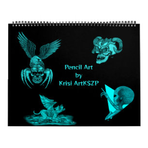 Calendário Pencil Art de Krisi ArtKSZP