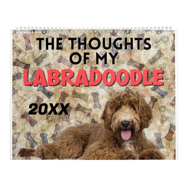 Calendário Pensamentos Hilários do Meu Labradoodle (Capa)