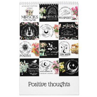 Calendário Pensamentos positivos