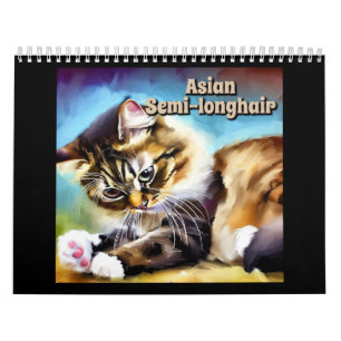 Calendário Penteado asiático