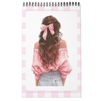 Calendário Pequeno Pink Girl 2026