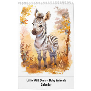 Calendário Pequenos Selvagens – Bebês Animais em Aquarela Boh