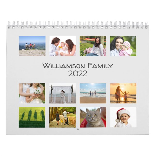 Calendário Personalização de Foto Mínima 12 Meses (Capa)