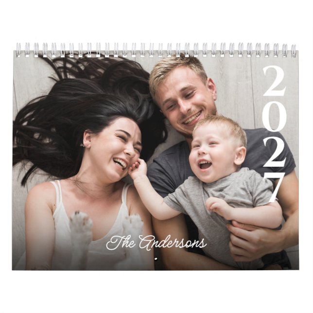 Calendário Personalizado 2025 com Fotos e Texto Cu (Capa)