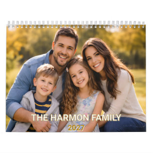 Calendário Personalizado 2027 Fotos de Família P
