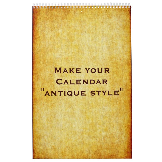 Calendário Personalizado "ANTIQUE STYLE" + suas fo (Capa)