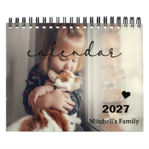 Calendário Personalizado com Foto de Animais de Es
