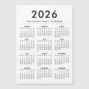 Calendário Personalizado com Nome 2027