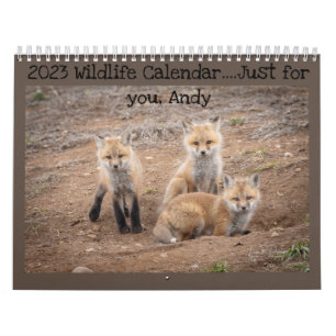 Calendário Personalizado da Vida Selvagem 2023