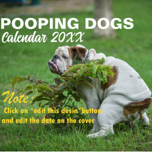 Calendário Personalizado de Cachorros Engraçados D