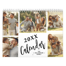 Calendário Personalizado de Família de 12 Meses