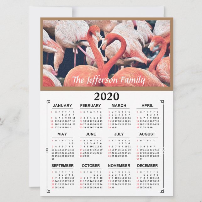 Calendário Personalizado de Foto 2020 (Frente)