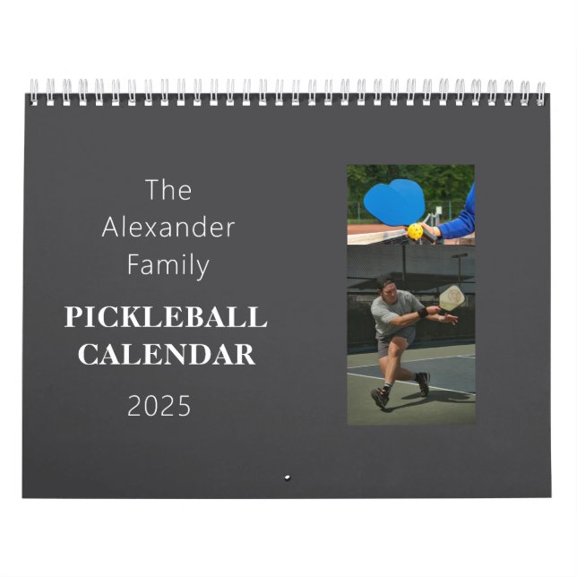 Calendário Personalizado de Fotografia de Pickleba (Capa)