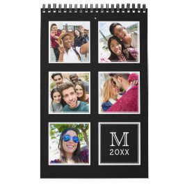 Calendário personalizado de Fotografias e Monogram