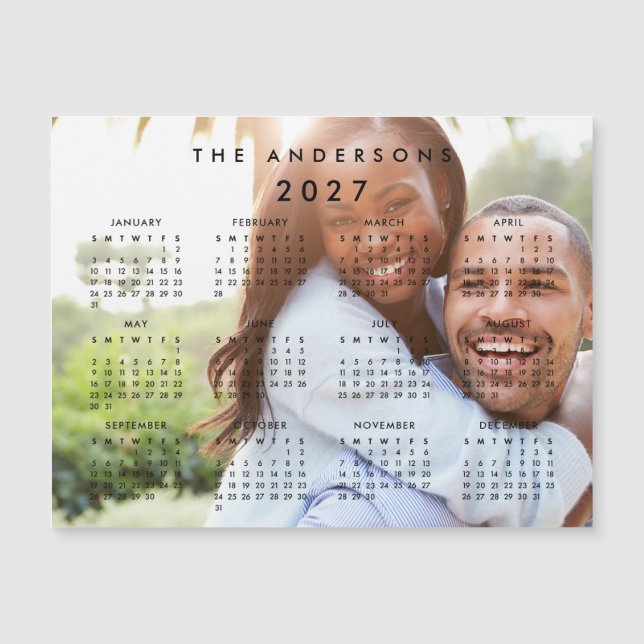 Calendário Personalizado de Fotos 2027 (Frente)